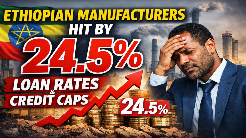 Ethiopian Manufacturers Hit by 24.5% Loan Rates and Credit Caps