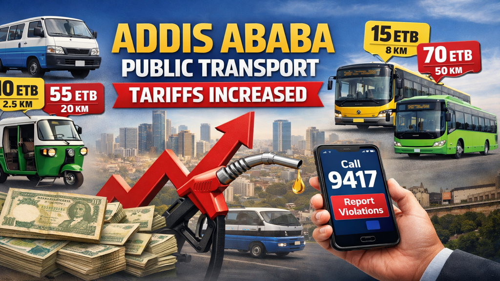 Addis Ababa Revises Transport Tariffs as Fuel Costs Rise