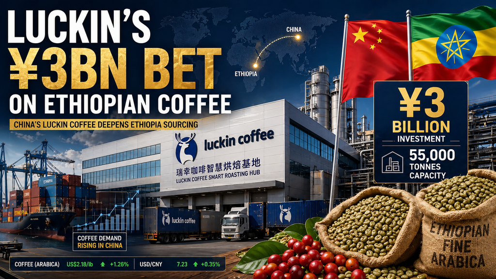 China’s Luckin Builds ¥3bn Coffee Hub, Deepens Ethiopia Sourcing