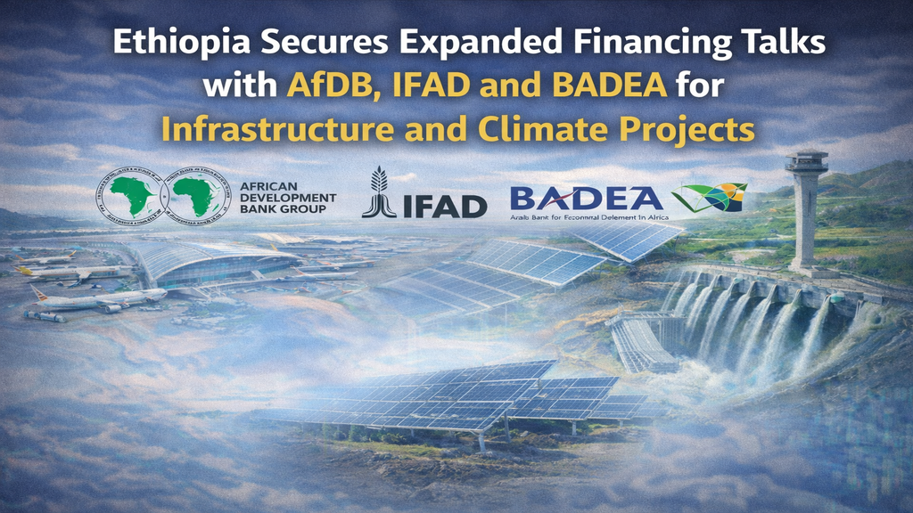 Ethiopia Secures Expanded Financing Talks with AfDB, IFAD and BADEA for Infrastructure and Climate Projects