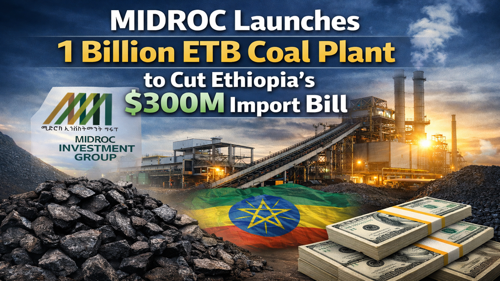 MIDROC Launches 1 Billion ETB Coal Plant to Cut Ethiopia’s $300M Import Bill