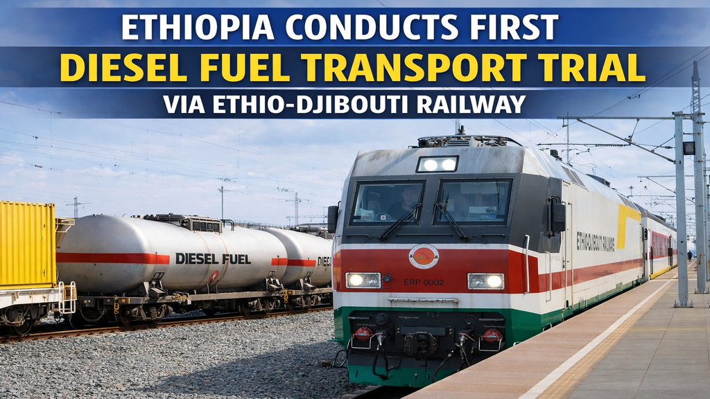 Ethiopia Conducts First Diesel Fuel Transport Trial via Ethio-Djibouti Railway