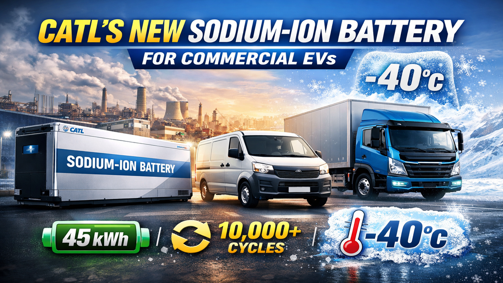 CATL Unveils First Mass-Produced Sodium-Ion Battery for Commercial EVs