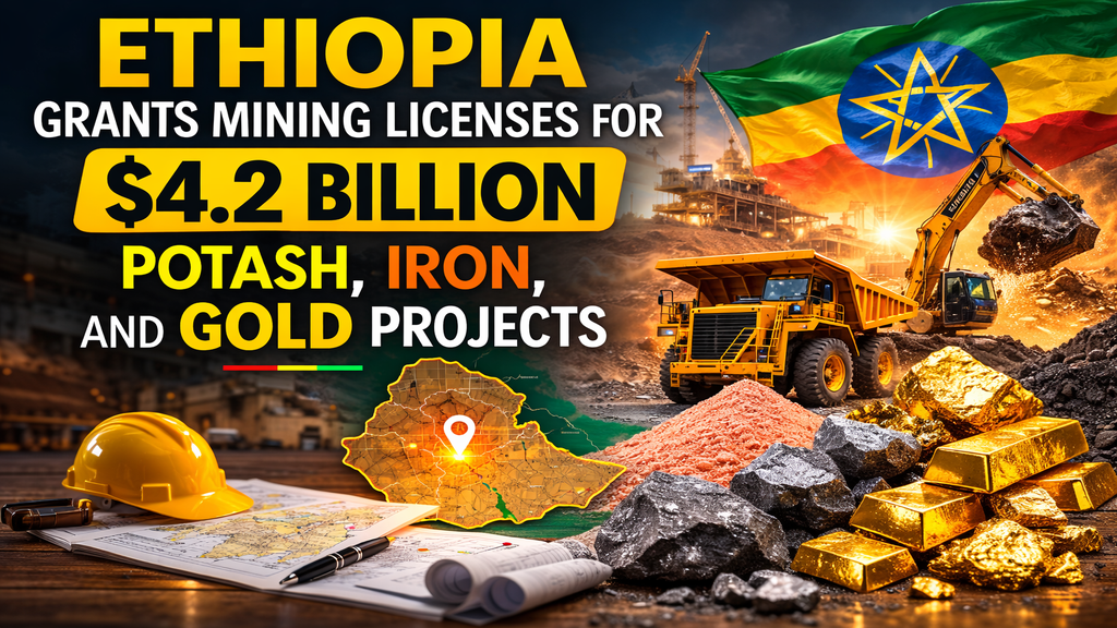 Ethiopia Grants Mining Licenses for $4.2 Billion Potash, Iron, and Gold Projects