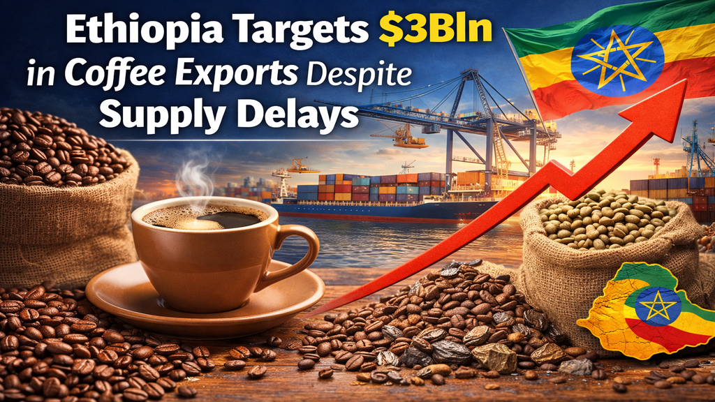 Ethiopia Targets $3B Coffee Exports Despite Supply Delays