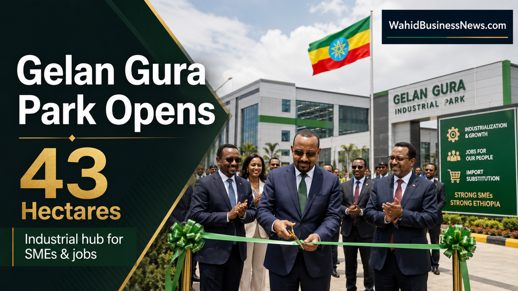 Gelan Gura Industrial Park inaugurated to boost manufacturing and jobs