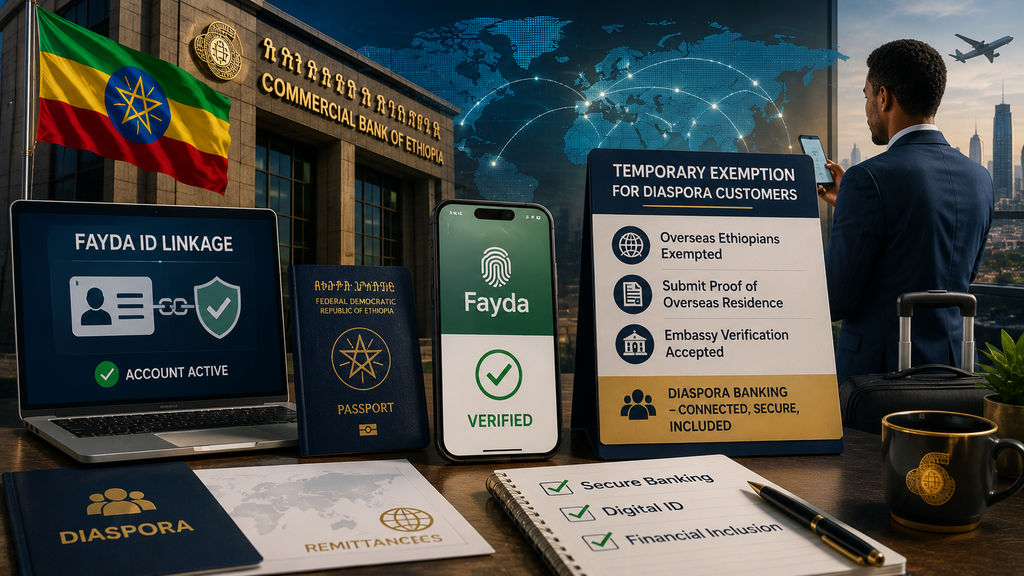 Diaspora Bank Customers Get Temporary Fayda Exemption After Account Restrictions