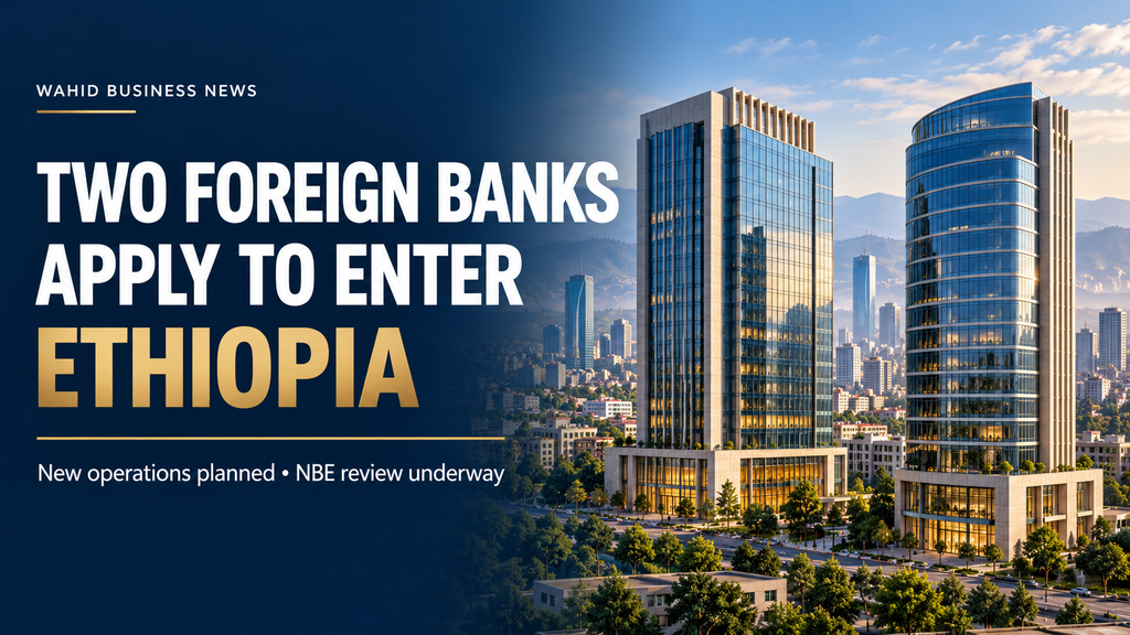 Two foreign banks apply to establish new banking operations in Ethiopia