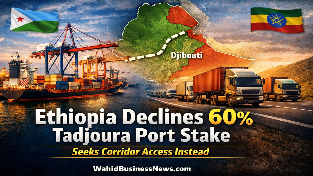 Ethiopia Declines 60% Tadjoura Port Stake, Seeks Corridor Access Instead