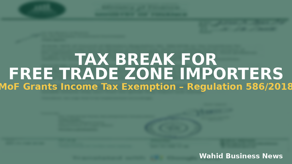 Ethiopia’s Finance Ministry backs income tax exemption for free-trade-zone importers